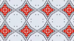 Русский народный орнамент. Мезенская роспись. Бесплатный футаж. Зацикленное видео. 10