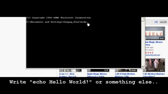 "Hello World!" In Command Prompt (cmd) смотреть онлайн