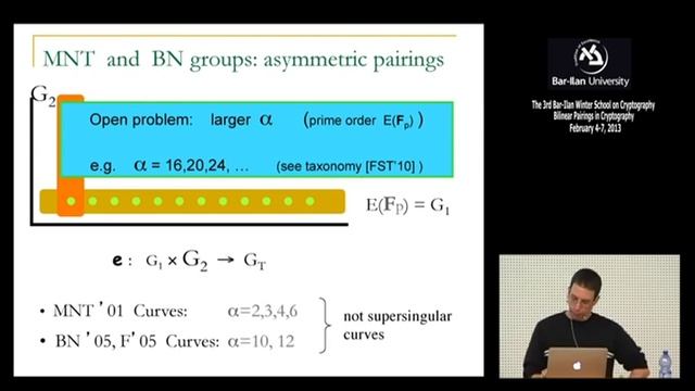 3rd BIU Winter School on Cryptography:The Basics of Pairings - Dan Boneh смотреть онлайн