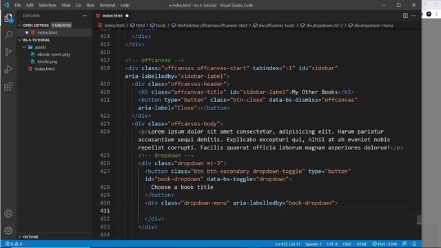 Bootstrap 5 Crash Course Tutorial #18 - Dropdowns смотреть онлайн