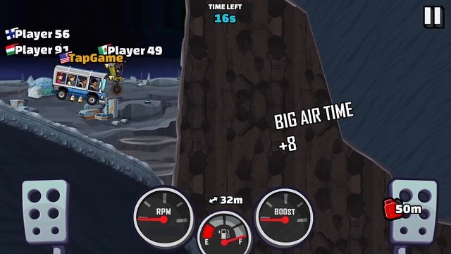 Hill Climb Racing 2 - Gameplay Walkthrough Part 43 - Moonlander & Moon Jump Event (iOS, Android) смотреть онлайн