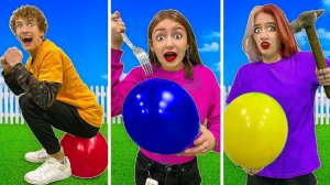 ЛОПНИ шар ПРЕДМЕТОМ Челлендж!!