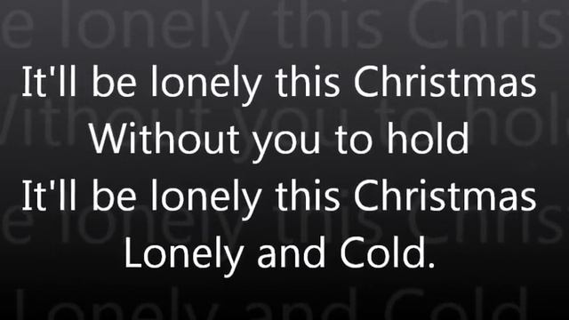 Lonely This Christmas Lyrics