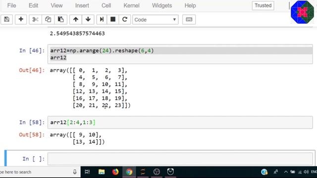 Numpy Part 6 - Indexing, Slicing and Iteration смотреть онлайн