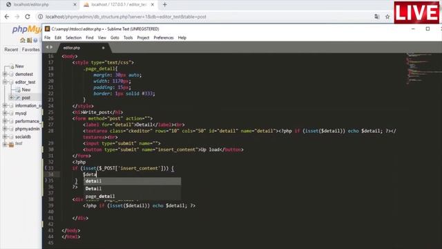 Ckeditor & Ckfinder Chèn nội dung vào Cơ sở dữ liệu - PHP & MYSQL смотреть онлайн