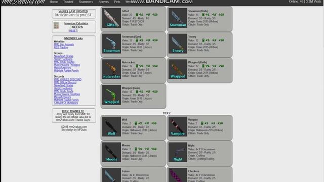 MM2 VALUES LIST (2018) смотреть онлайн