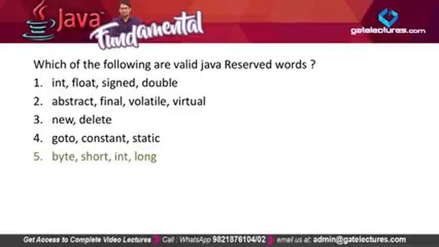Java 01 Language Fundamentals Identifiers & Variables (English) смотреть онлайн
