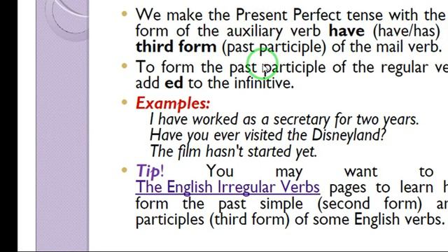 present perfect simple смотреть онлайн