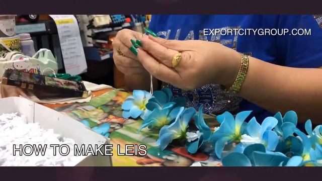 DIY How to make fabric flower lei смотреть онлайн