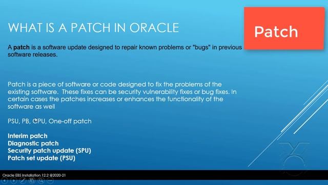 what is a Patch in oracle смотреть онлайн