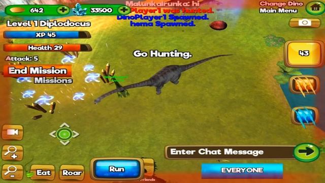 Dino World Online - Hunters 3D - Diplodocus - Android / iOS - Gameplay Part 7 смотреть онлайн