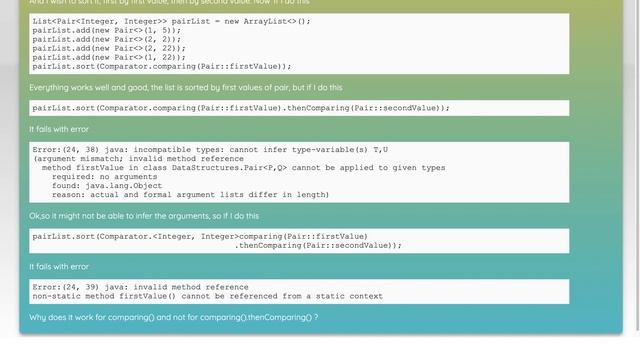 Java 8 Comparator comparing doesn't chain смотреть онлайн