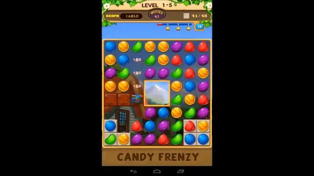 Candy Frenzy Level 1-5 - 3 Star Walkthrough смотреть онлайн