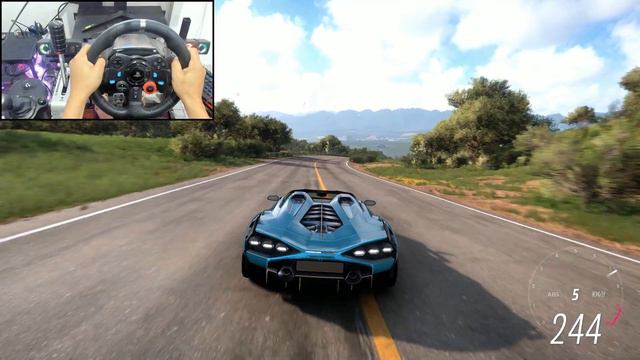 Lamborghini Sian Forza Horizon 5 Gameplay | Logitech G29 смотреть онлайн