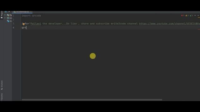 Create QR Code within 4 lines of code using QRCode library | Python project | write2code | смотреть онлайн