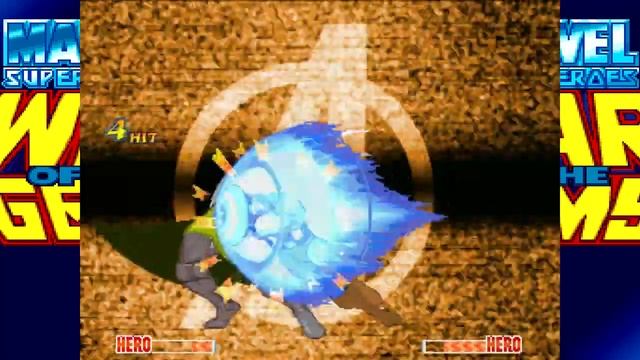 Marvel Super Heroes: War of the Gems MUGEN Captain America playthrough смотреть онлайн