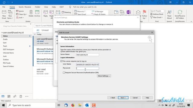 How to configuration Zimbra GAL on Outlook Office 365 смотреть онлайн