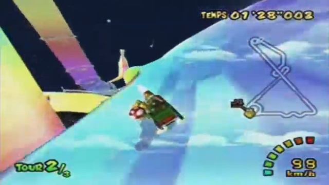 [60Hz] - Rainbow Road -Flap : 58"435 ~ Mario Kart: Double Dash!! смотреть онлайн