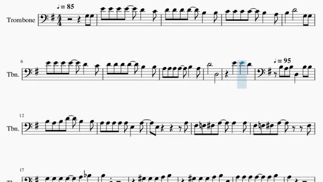 SUPER EASY Trombone Sheet Music: How to play Phineas and Ferb Theme by Bowling for Soup смотреть онлайн