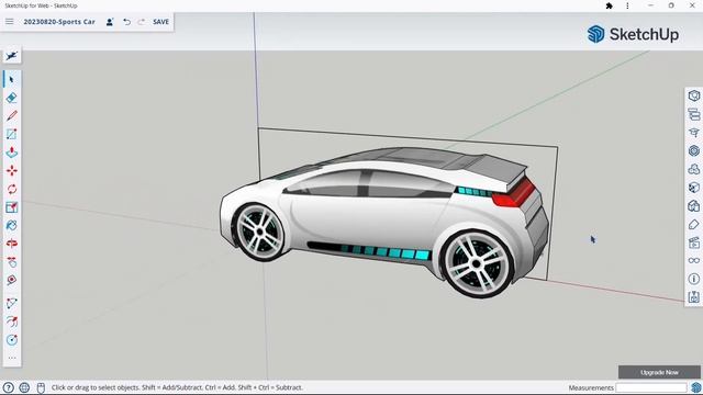 Sketchup Tutorial: How to make a sports car ? || By Vijay смотреть онлайн