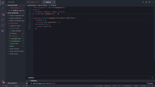 Node JS Mongoose one to many relationship #05 смотреть онлайн