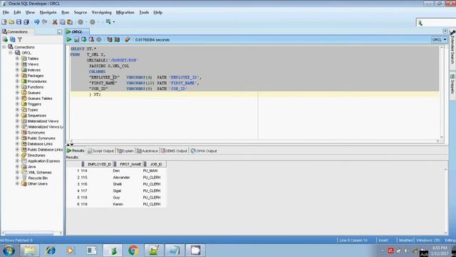 Oracle Retrieve data from XML Document using XMLTable смотреть онлайн