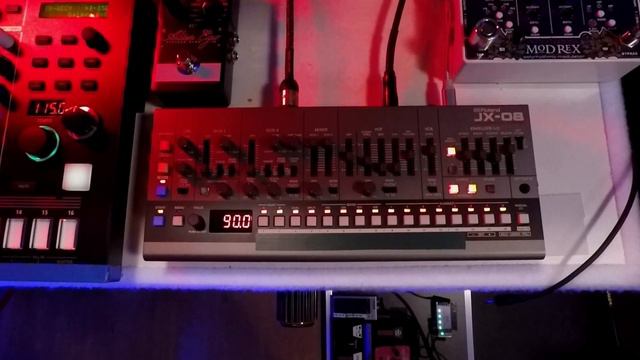 Roland JX-08 "All 16 Factory Patterns" (Sequencer Mode) смотреть онлайн