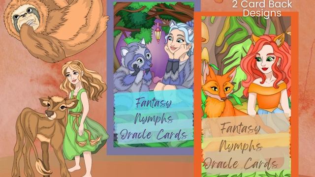 PRINTABLE CARD Deck - Fantasy Nymphs and Spirit Animals Oracle Cards - Tarot Sized Cards 2.75 x 4.7 смотреть онлайн