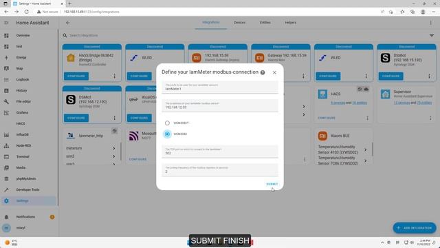 IAMMETER`s Wi-Fi energy meter in Home Assistant custom component(HACS) -modbus/tcp смотреть онлайн