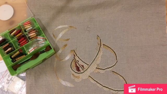 Вышивка крестом. Ангел Рождества от Lavender&Lace. Отчёт 1 смотреть онлайн