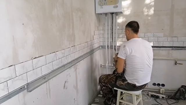 Фартук из плитки "КАБАНЧИК". Внутренний угол. Kabanchik Tile Apron KERAMAMarazii. смотреть онлайн
