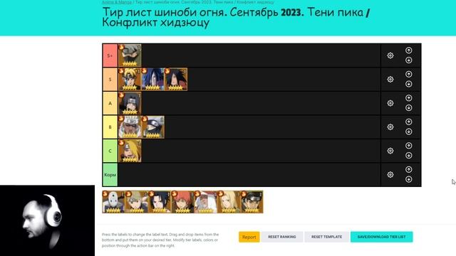 СОВМЕСТНЫЙ ТИР ЛИСТ ОГНЯ. СЕНТЯБРЬ 2023 | Тени Пика | Конфликт хидзюцу смотреть онлайн