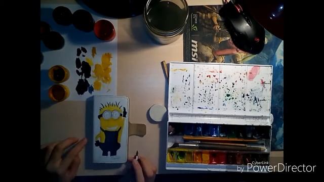 Рисуем на чехле красивые рисунки! Смогут ВСЕ !!! Это очень интересно)))МИНЬОН) смотреть онлайн