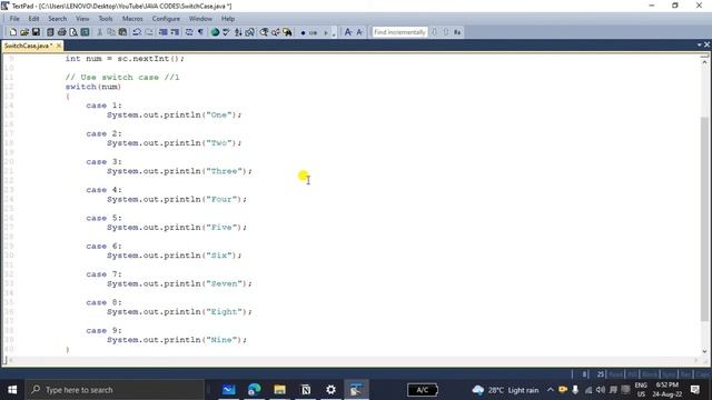 Lecture 15 Java Conditional Statements | switch-case statement ??? смотреть онлайн