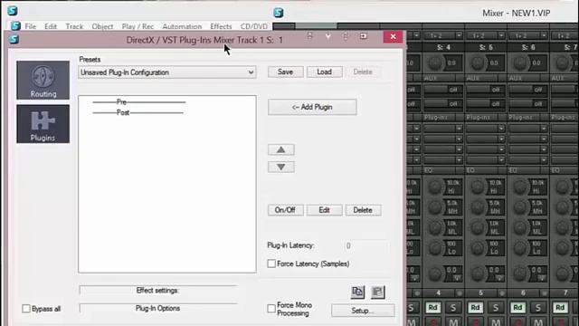 Samplitude Pro X. Урок на русском. Как быстро вставить один и тот же плагин на все треки смотреть онлайн