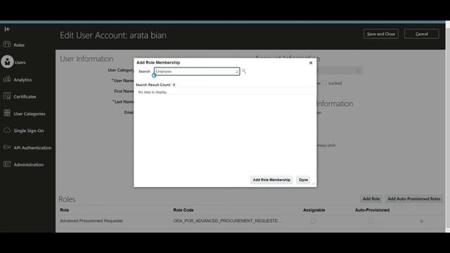 Oracle Fusion PTP part 4 - Assign Role смотреть онлайн