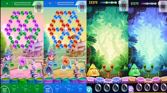 Bubble Witch 2 Saga VS Angry Birds POP Gameplay HD смотреть онлайн