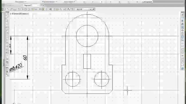ACAD2018. Обводка чертежа. Типы линий смотреть онлайн
