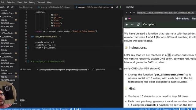 18 Generate random colors - Python Tutorial for Beginners (Interactive and Auto-graded) смотреть онлайн