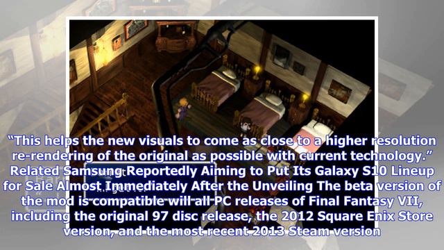 Final Fantasy VII Remako HD Backgrounds Mod Revamps Pre-rendered Backgrounds Using AI neural Netw.. смотреть онлайн