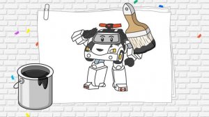 Робокар Поли - Раскраска - Мультик с машинками - Учим цвета - Часть 5. Robocar Poli - Learn Colors