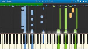 Игорь Николаев - Две Звезды (на пианино Synthesia)