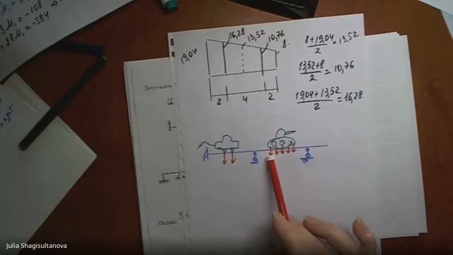 С.М. Задача №6.3 ( жёсткая заделка слева) расчёт н/балки с объемлющей эпюрой смотреть онлайн