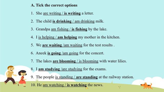 Present Continuous Tense #grammer #knowledgeworldsa смотреть онлайн