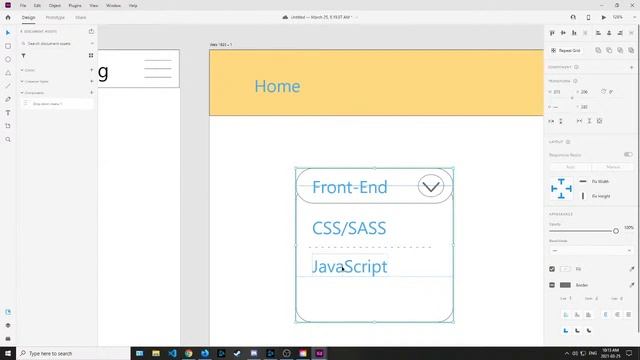 Using Adobe XD to sketch out my portfolio website. смотреть онлайн