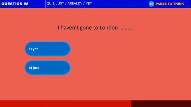 Quiz - Just _ Already _ Yet смотреть онлайн