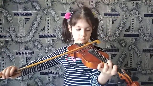 Алина играет на скрипке. 0 класс ДМШ смотреть онлайн