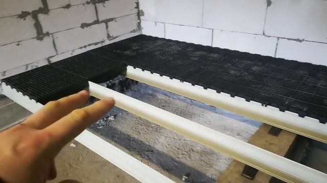 Установка пластикового щелевого пола. смотреть онлайн