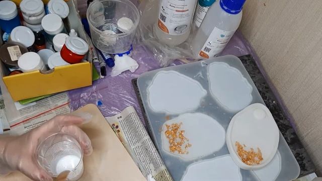 ПАЛЕТКА для ВИЗАЖИСТОВ из ЭПОКСИДНОЙ СМОЛЫ смотреть онлайн