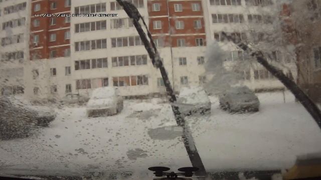 Как трескается лобовое стекло в районе обдува печки. смотреть онлайн